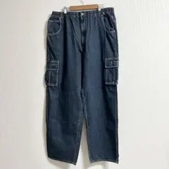 AIRWALK エアーウォーク　デニム カーゴパンツ インディゴ　3Lのサムネイル