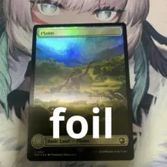 MTG [포일] (021) 풀 아트 “평지/평원” [REX] 랜드