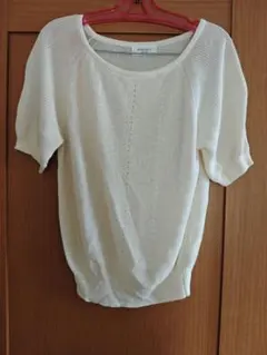 OPAQUE.CLIP ニット 半袖 トップス 38/Mサイズ