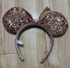 ローズゴールド ミッキー耳カチューシャ