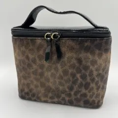 北7191] LOEWE ロエベ ミニ 化粧ポーチ レオパード柄 - メルカリ