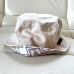 PENDLETON レディース　フリーサイズ　ハット　帽子　柄　ベージュ