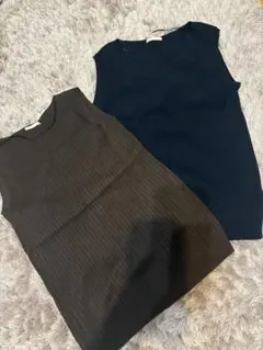 GU ノースリーブニット　2枚セット