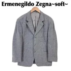 美品】Ermenegildo Zegna テーラードジャケット アンゴラ グレーのサムネイル