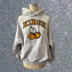 KIRSH チェリーロゴ プルオーバー パーカー グレーのサムネイル