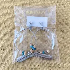 フェザーイヤリング エスニック インディアン チチカカ goa カヒコ ピアスのサムネイル