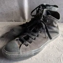 【CONVERSE ALLSTAR】 (25.5) 黒 ハイカット スニーカー