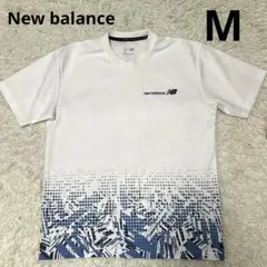 New Balance Vネック Tシャツ ホワイト グラフィックドットシリーズのサムネイル