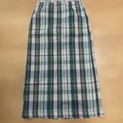 アメリカンホリック／グリーン系チェック タイトスカート S