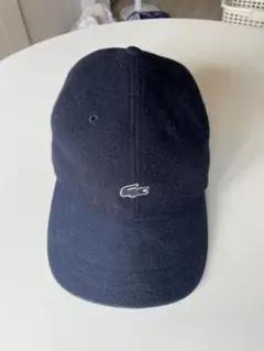 LACOSTE ウール混 キャップ ネイビーのサムネイル