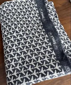 《ニット生地》SMILE スマイル 天竺ニット ブラック杢 100cm