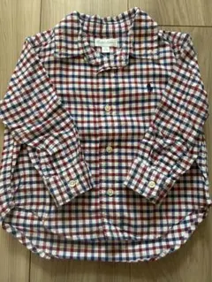 Ralph Lauren 赤青チェック柄シャツ 12M ラルフローレン　ベビー