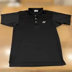 YONEXバドミントンポロシャツ　ブラック　LLサイズ　ポリエステル100%