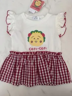 コジコジ Tシャツ 90cm チェック柄 フリル