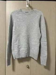 UNIQLO ラムクルーネックセーター グレー S