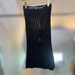 Off-White ロゴウエスト リブニット ロングスカートのサムネイル