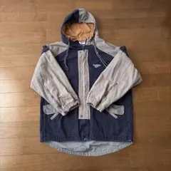 Reebok マウンテンパーカー Mサイズ ネイビー/グレーのサムネイル