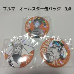 ブルマ　オールスター缶バッジ　ドラゴンボール　3点