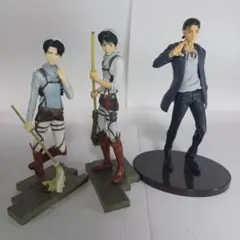進撃の巨人 DXF エレン リヴァイフィギュア　掃除　ファイナルシーズン 進撃の巨人 DXF お掃除リヴァイ お掃除エレン 2体セット 箱
