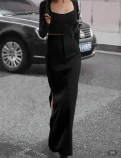 ブラック タイトスカート