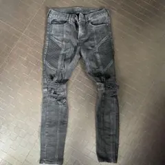 HIPHOP系 ミニマル 系 スキニーデニムパンツ ダメージジーンズ ストレッチ