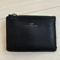 COACH ブラック レザー パスケース