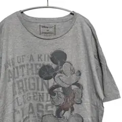 Disney Store ミッキー オーバーサイズTシャツ XXL グレー