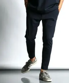 美品 WONDER SHAPE ライトピケジャージ素材 コンフォートパンツ