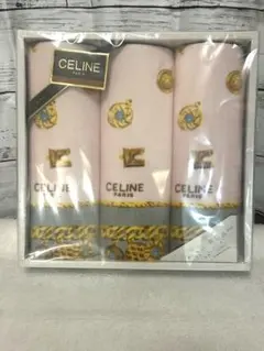 【新品、未開封】CELINE フェイスタオル 3枚セット 34×75cm