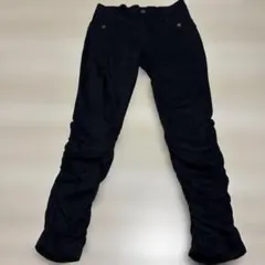 ブラックスリムフィットカジュアルパンツ