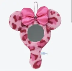 ディズニー ミニーマウス ヒョウ柄 ハンドミラー