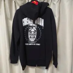 CREAM SODA フードパーカー XL ブラック