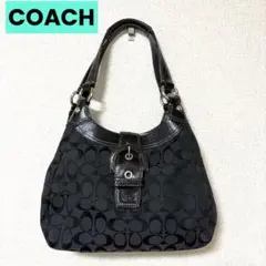 coach コーチ シグネチャー ショルダーバッグ ハンドバッグ ソーホー 黒