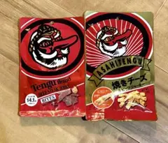 【テング】焼きチーズ＆ビーフジャーキー・ビーフステーキジャーキー バイツのセットのサムネイル