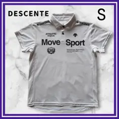 美品✨ DESCENTE MoveSportポロシャツ 半袖 ポロシャツ　S 白のサムネイル