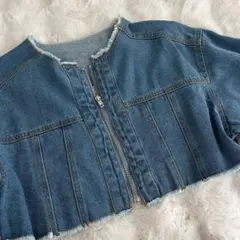 フリンジデニムジャケット