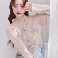 one after another NICE CLAUP ニット　カーディガン