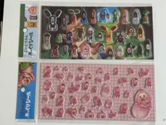 こびとづかん　カクレモモジリ　ぷっくりシール　シール