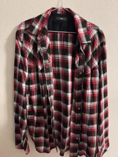 DIESEL チェックシャツ レッド ブラック XL ディーゼルのサムネイル