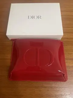 新品未使用 Dior ノベルティポーチ エナメルレッドのサムネイル
