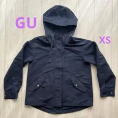 GU ネイビー マウンテンパーカー XS フード付き