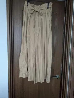 ビームスハート　レディース　ワイドパンツ　ベージュ