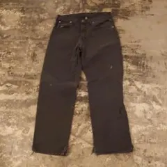 Dickies ブラック ペインターパンツ フェード ダメージ W32　4951