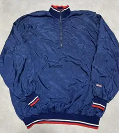 ＋POS USA製　ヴィンテージナイロンジャケット　2X ネイビー