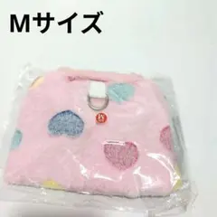 【新品】ピンク ハート柄 犬服 Mサイズ フリース素材✨