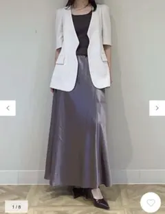 グレースコンチネンタル　サテンバイアススカート