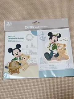 ダッフィー＆ミッキーマウス ポストカード＆ステッカーセット