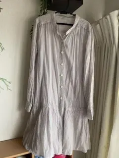 NATURAL BEAUTY BASIC 羽織シャツ サイズS M ストライプのサムネイル