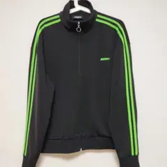 NERDY ジップアップジャケット M ブラック/グリーン