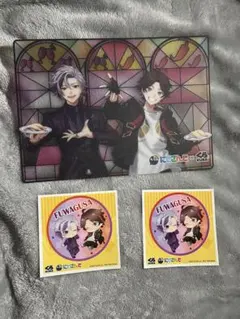 ふわぐさ　下敷き　ステッカー　にじさんじ くら寿司コラボ